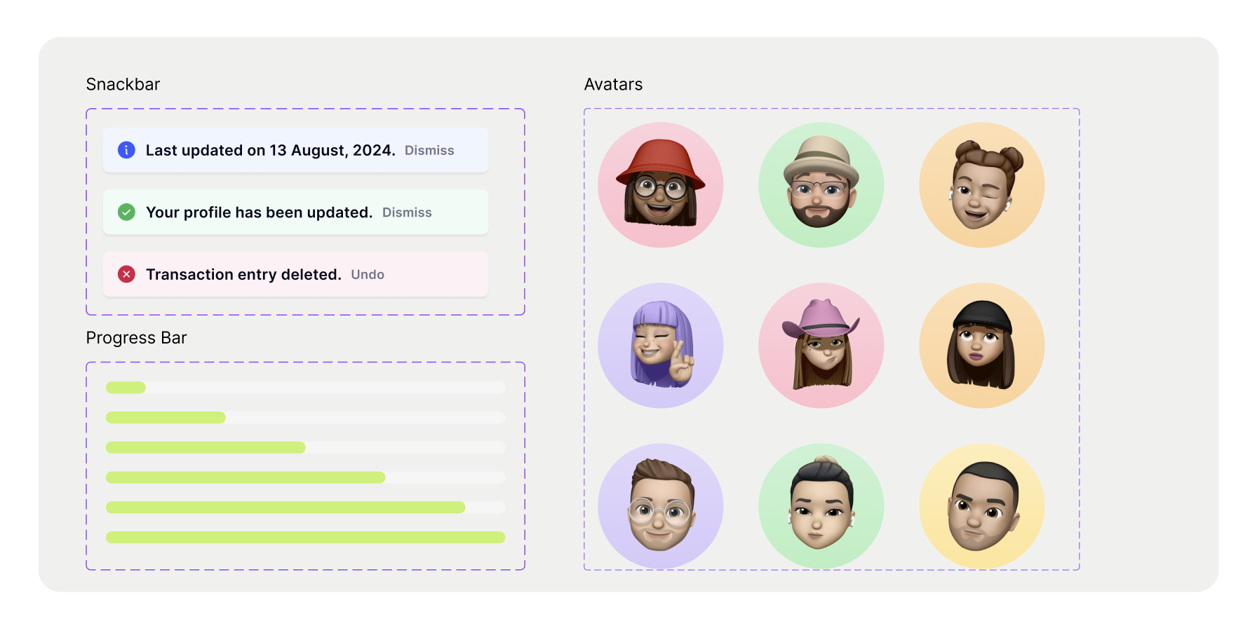 Design system — patterns