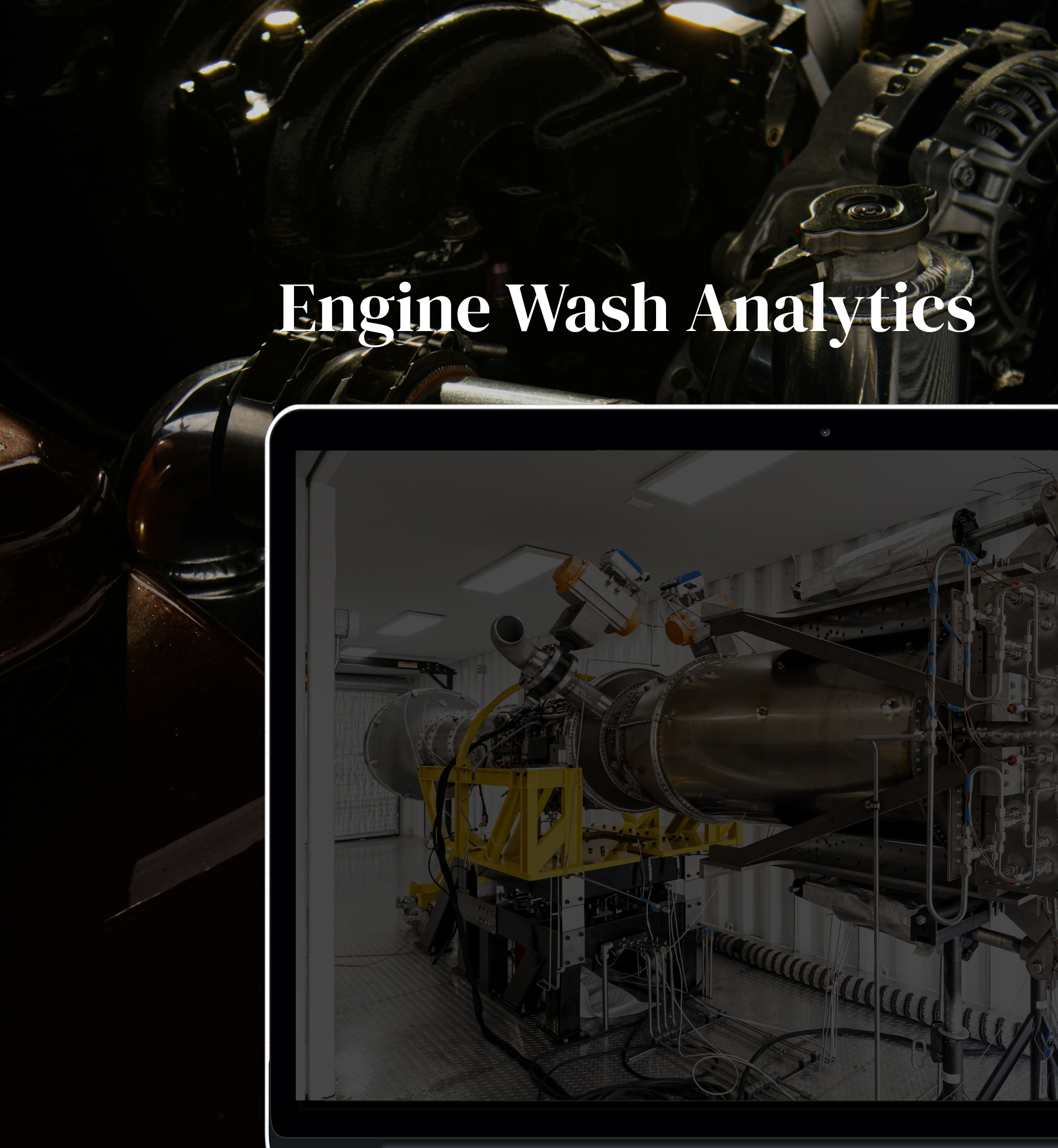 Engine Wash Analytics dashboard